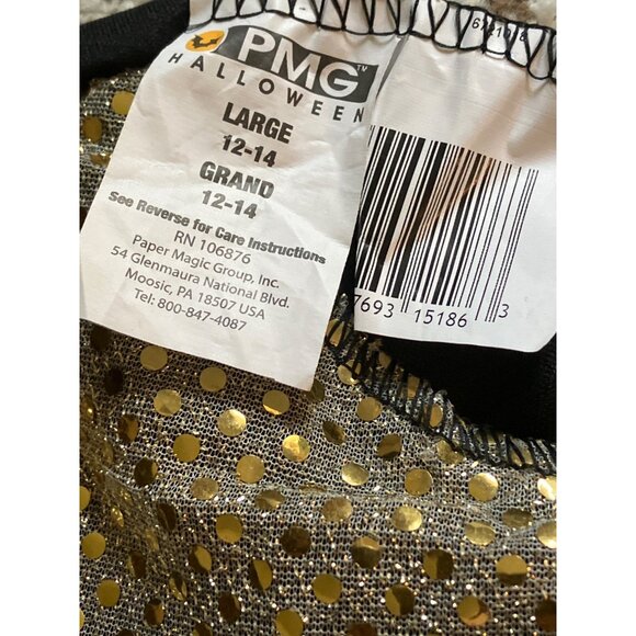 Roaring 20s Art Deco Flapper Costume Adult Includes Dress & Headband Size Large - Picture 12 of 13